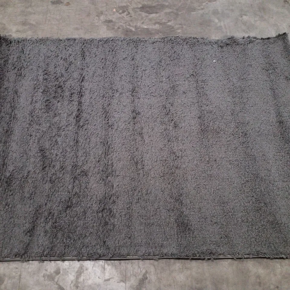 QUALITY DESIGNER MYSHAGGY RUG IN DARK GREY - 120×170CM