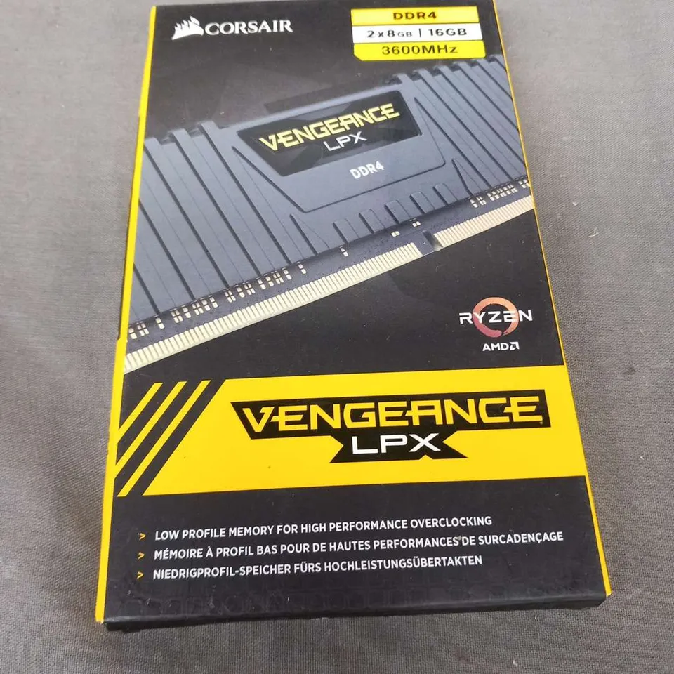 BOXED CORSAIR VENGEANCE LPX DDR4 2 X 8GB 16GB 3600MHZ