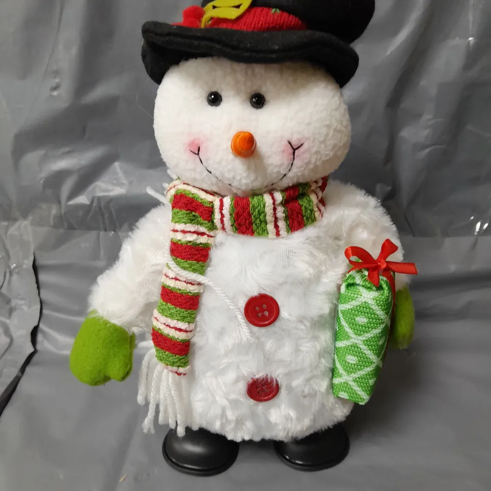 MUSICAL DANCING SNOWMAN CHRISTMAS DECORATION RRP £22.99