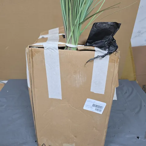 K BY KELLY HOPPEN INDOOR OUTDOOR PRE-LIT LOMANDRA GRASS W/CEMENT POT