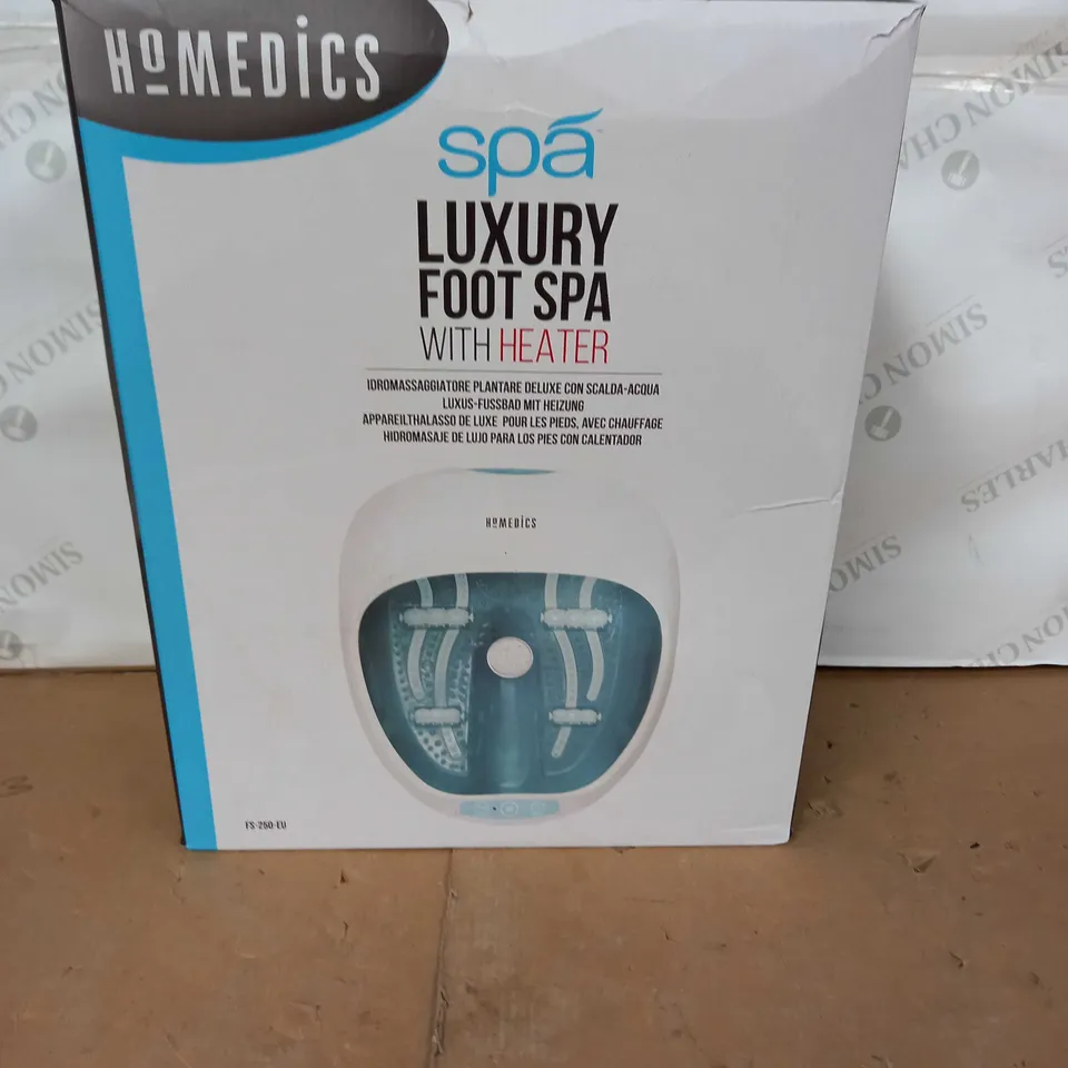 BOXED HOMEDICS SPA LUXURY FOOT SPA WITH HEATER