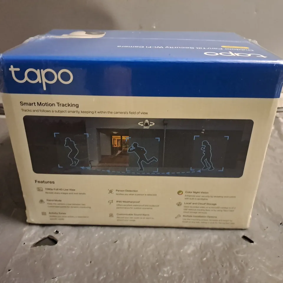 SEALED TAPO OUTDOOR PAN/TILT SECURITY WIFI CAMERA