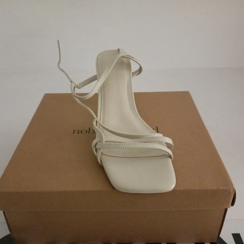 NOBODYS CHILD STRAPPY HIGH HEEL SIZE 7 OTHER WHITE BOXED