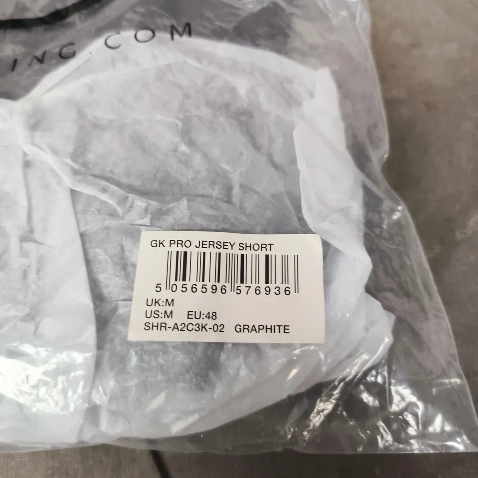 GYM KING GK PRO JERSEY SHORT – GRAPHITE, UK M