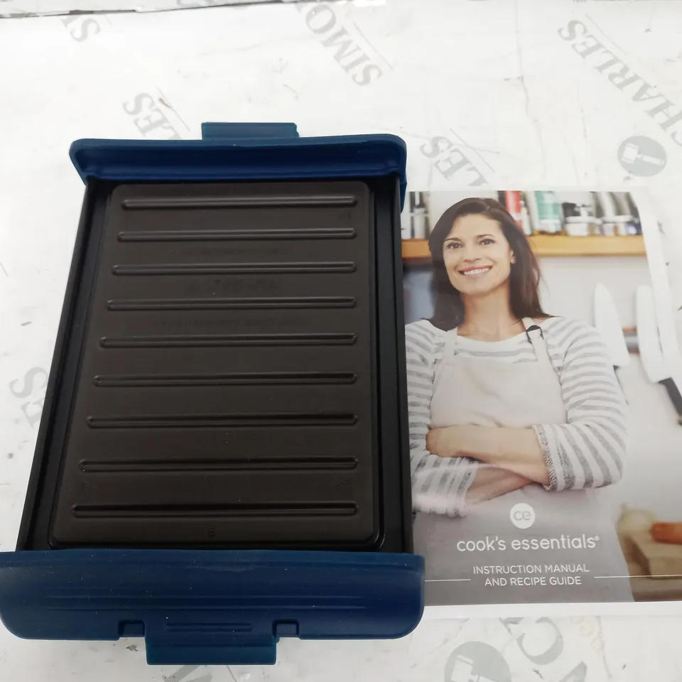 COOK'S ESSENTIALS MICROWAVE CRISP & GRILL PLATE