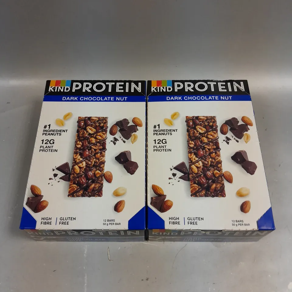 24 X SEALED KIND PROTEIN DARK CHOCOLATE NUT PROTEIN BARS 