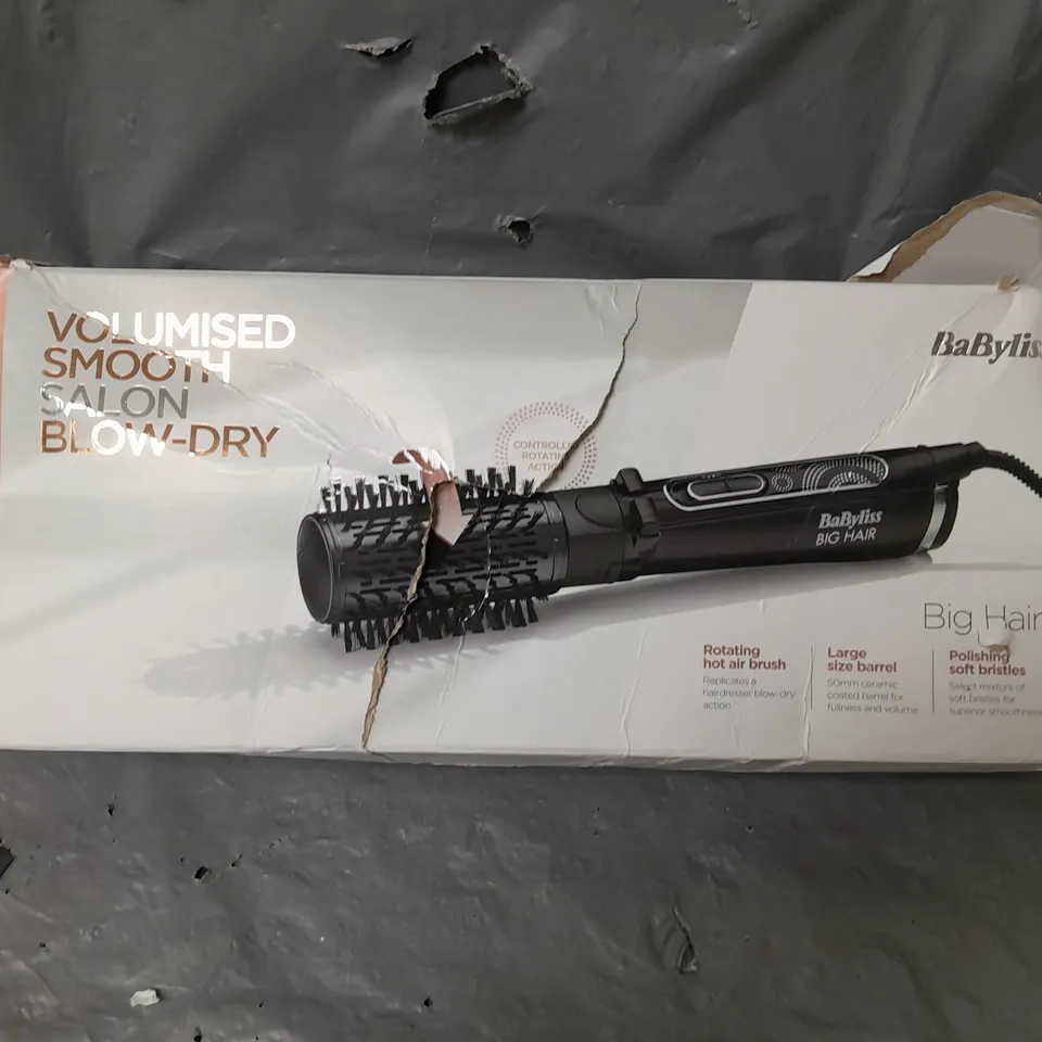 BOXED BABYLISS NEW BIG HAIR CURLING BRUSH  RRP £39.99