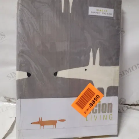 BRAND NEW SEALED MR FOX SINGLE DUVET COVER 