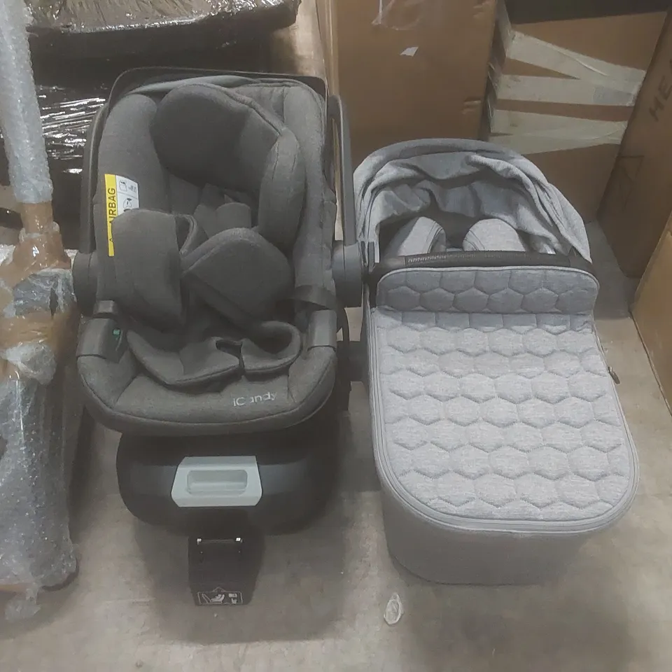 ICANDY STROLLER SET - INCLUDES STROLLER, CARRY COT, CAR SEAT AND ACCESSORIES 