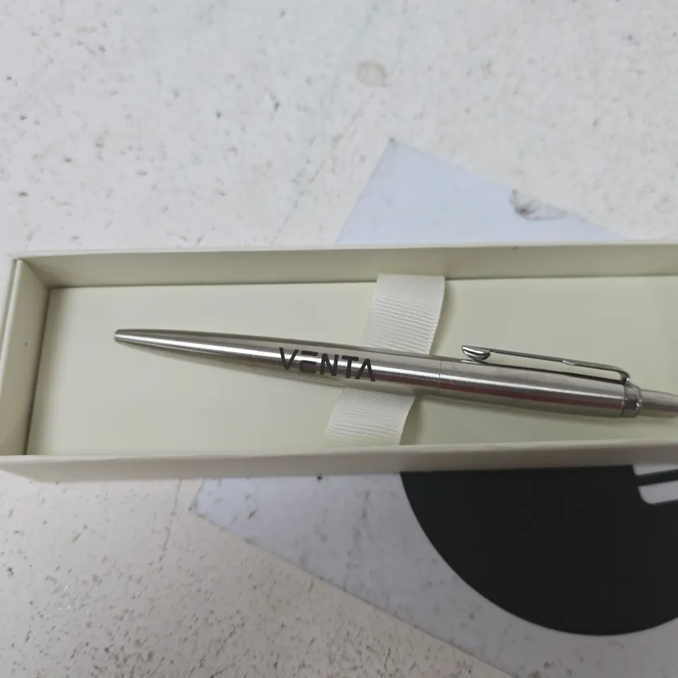 PARKER VENTA STAINLESS STEEL BALLPOINT PEN – PRESENTATION BOX