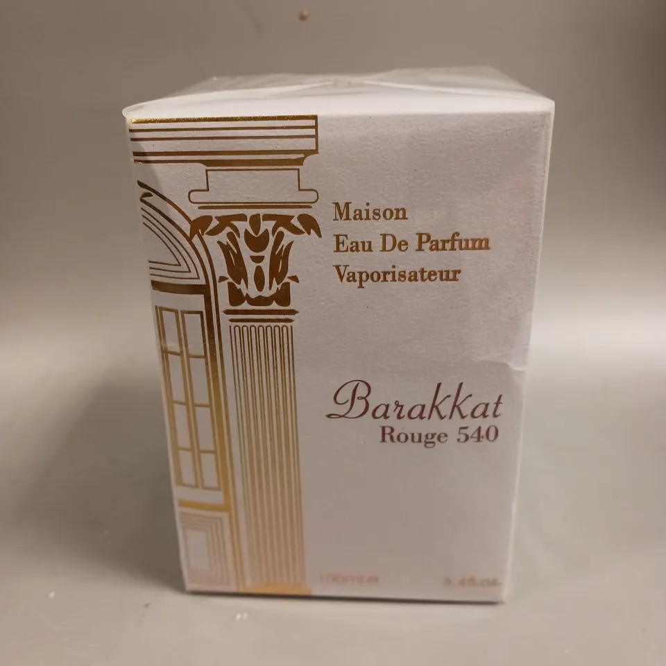 BOXED AND SEALED MAISON BARAKKAT ROUGE 540 PERFUME EAU DE PARFUM 100ML