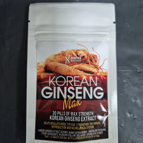BOX OF APPROXIMATELY 50 PACKS OF CUTS-N-GAINS TABLETS - KOREAN GINSENG (30 TABLETS PER PACK)