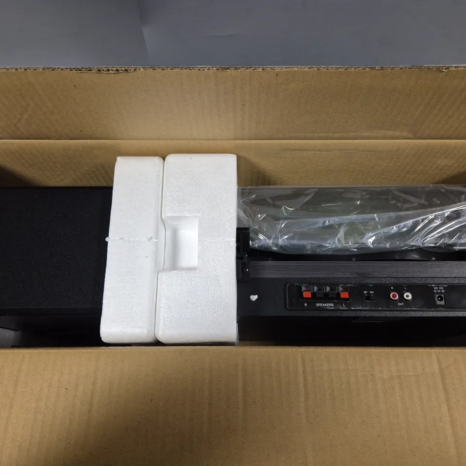 BOXED LENCO LS-300BK V2 TURNTABLE WITH BLUETOOTH 
