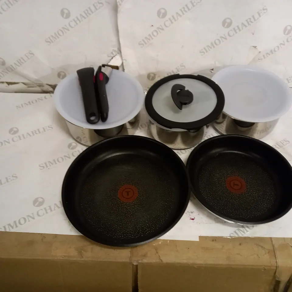 TEFAL INGENIO STAINLESS STEEL PAN SET