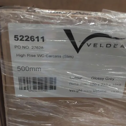 PALLET CONTAINING A LARGE QUANTITY OF BATHROOM FURNITURE PARTS INCLUDING: VELDEAU HIGH RISE CARCASSES