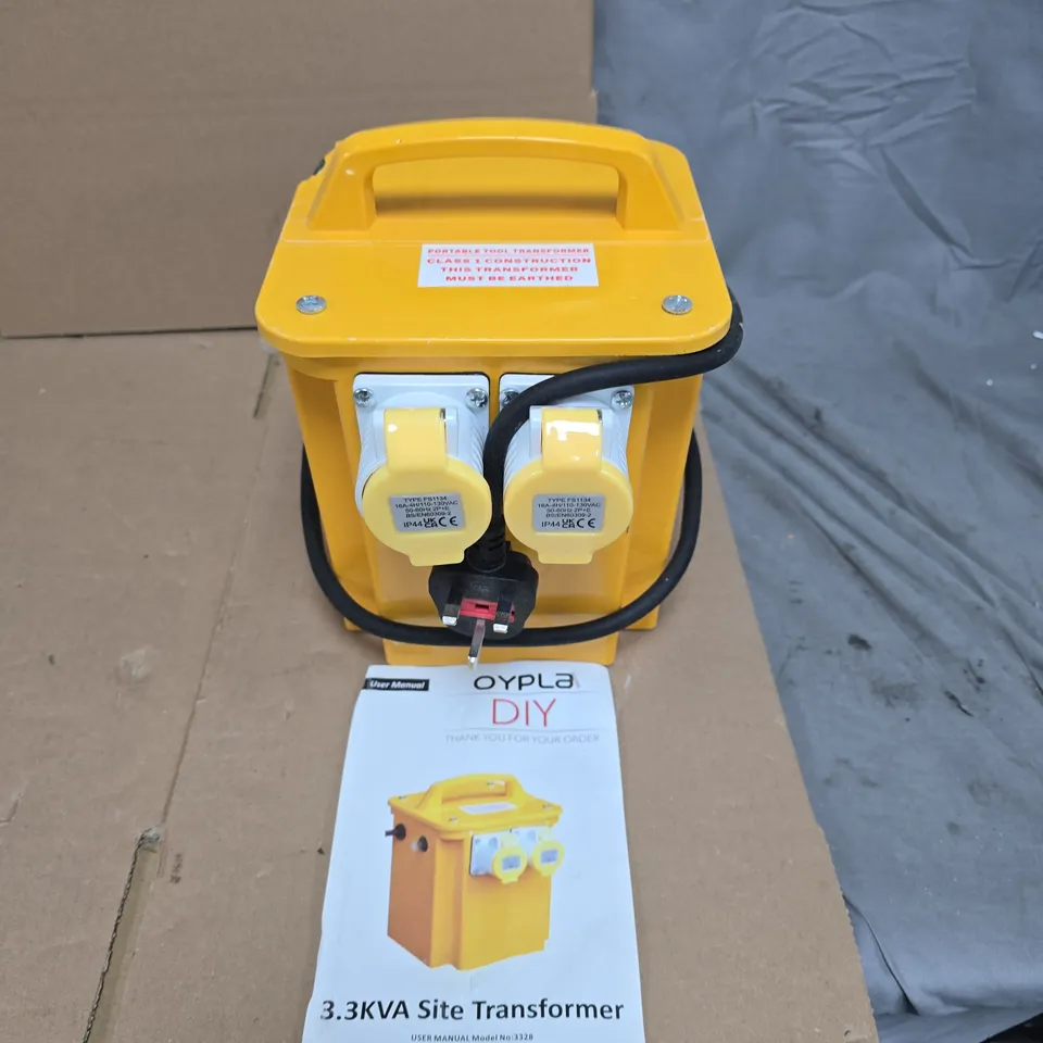 3.3KVA SITE TRANSFORMER – PORTABLE 110V POWER TRANSFORMER