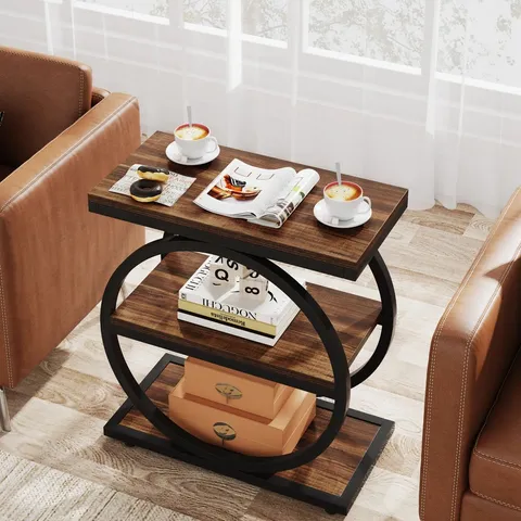 BOXED MARQUILLE SIDE TABLE WITH STORAGE (1 BOX)