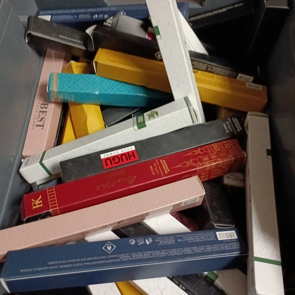 APPROXIMATELY 40 ASSORTED TESTER PERFUME BOTTLES INCLUDING LOST FOR MEN AND NAUGHTY GIRL 
