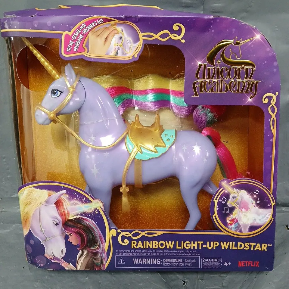 BOXED UNICORN ACADEMY RAINBOW LIGHT UP WILDSTAR