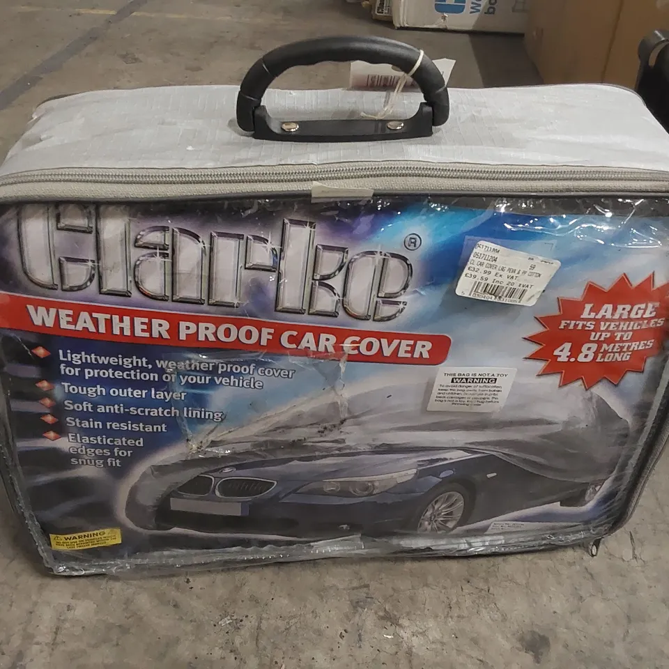 CLARKE LARGE WEATHER PROOF CAR COVER