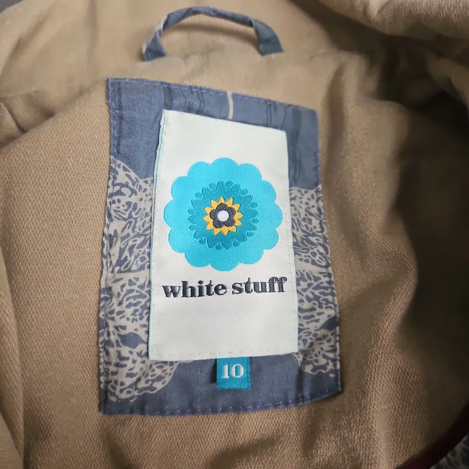 WHITE STUFF TRENCH COAT – WOMEN'S BEIGE, UK 10