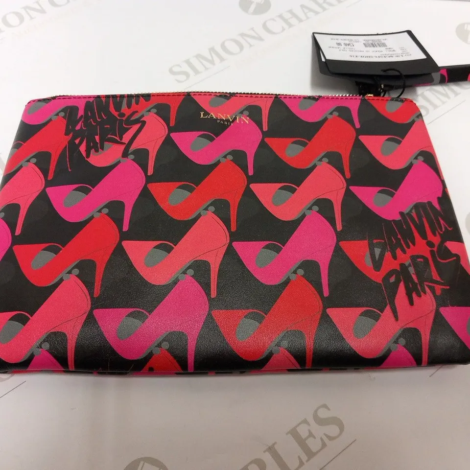 LANVIN PARIS SMALL POUCH IN PRINTED CALF 