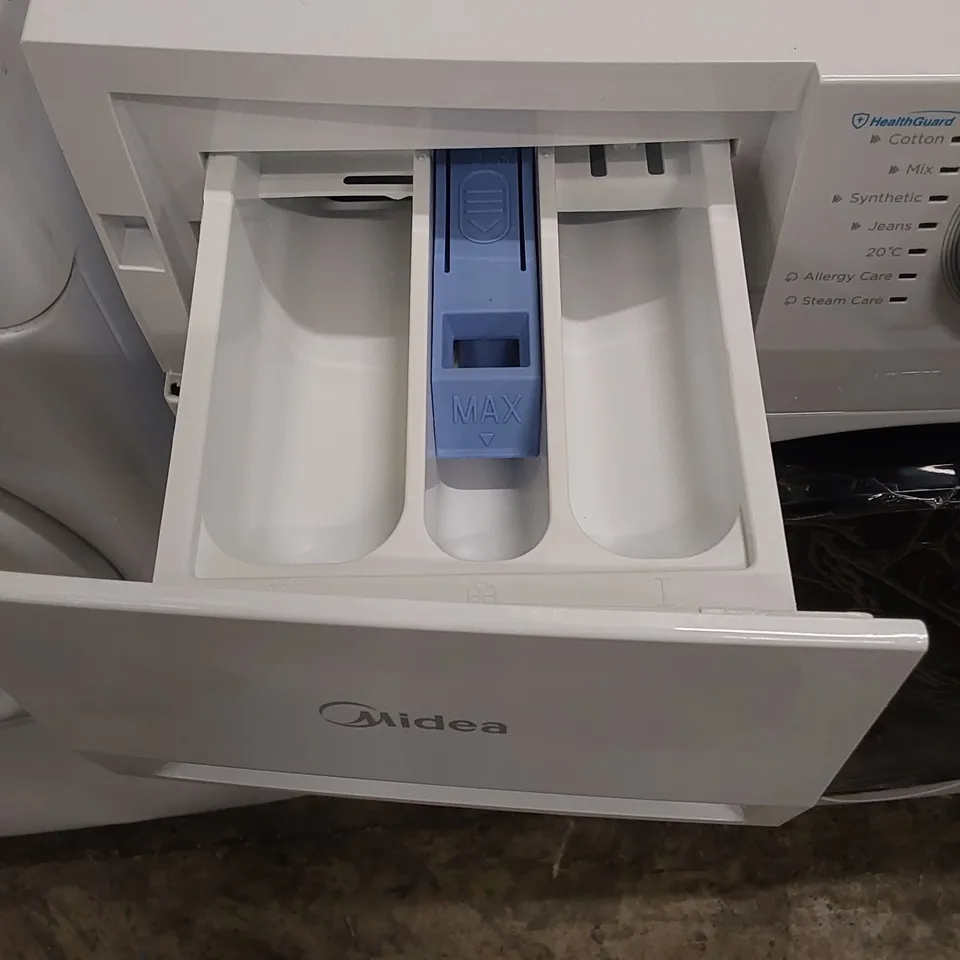 MIDEA FREESTANDING 10KG WASHING MACHINE IN WHITE, MODEL: MF20EW100WB