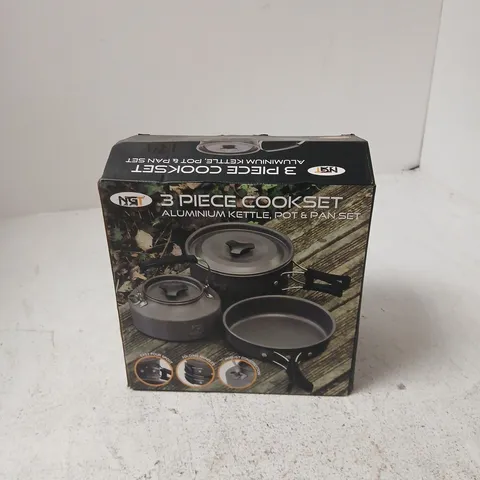 NGT 3 PIECE COOKSET – ALUMINIUM KETTLE, POT & PAN SET (BOXED)