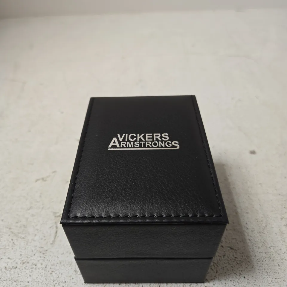 VICKERS ARMSTRONGS CHRONOGRAPH WRISTWATCH – OLIVE DIAL, GREEN NATO STRAP, IN BOX