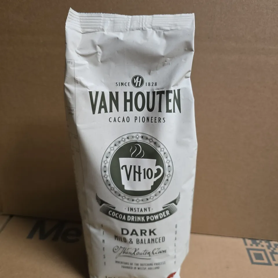 VAN HOUTEN COCOA POWDER VH10 - INSTANT DARK COCOA DRINK POWDER, 1KG