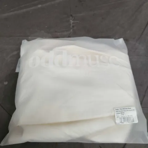 THE ULTIMATE MUSE PEARL TRIM MINI DRESS WITH VOLUME SKIRT – WHITE – XXS