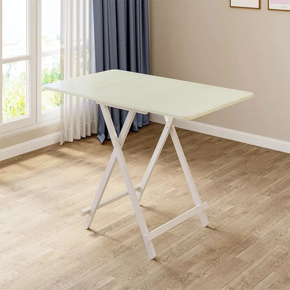 BOXED KRYSTINE RECTANGULAR 100CM L X 60CM W DINING TABLE - WHITE (1 BOX)