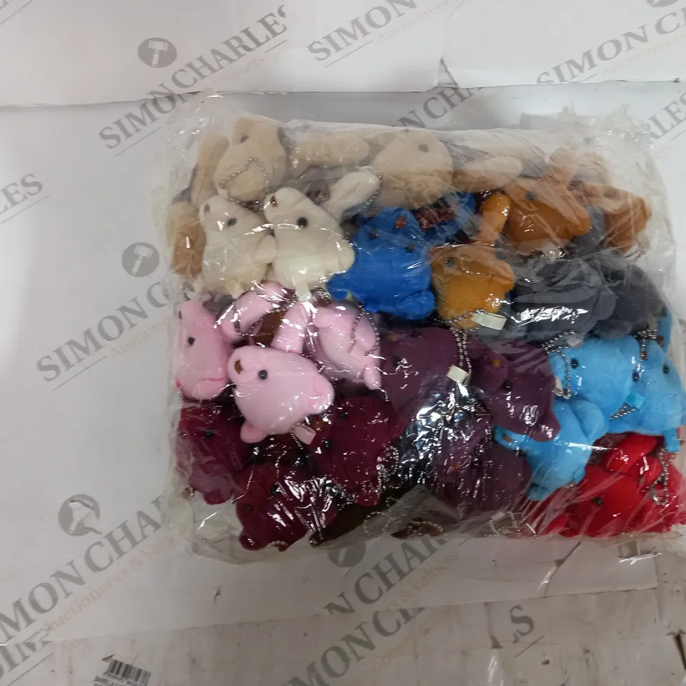 PACK OF APPROX 30 MINI TEDDY TOYS IN VARIOUS COLOURS