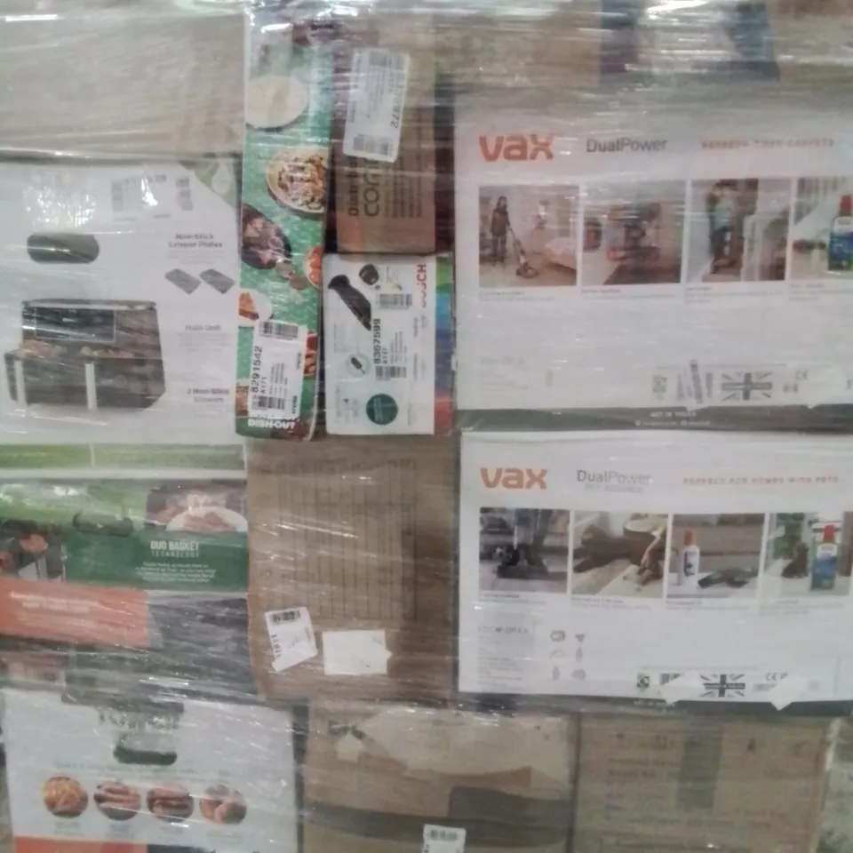 PALLET OF APPROXIMATELY 29 UNPROCESSED RAW RETURN HOUSEHOLD AND ELECTRICAL GOODS TO INCLUDE;