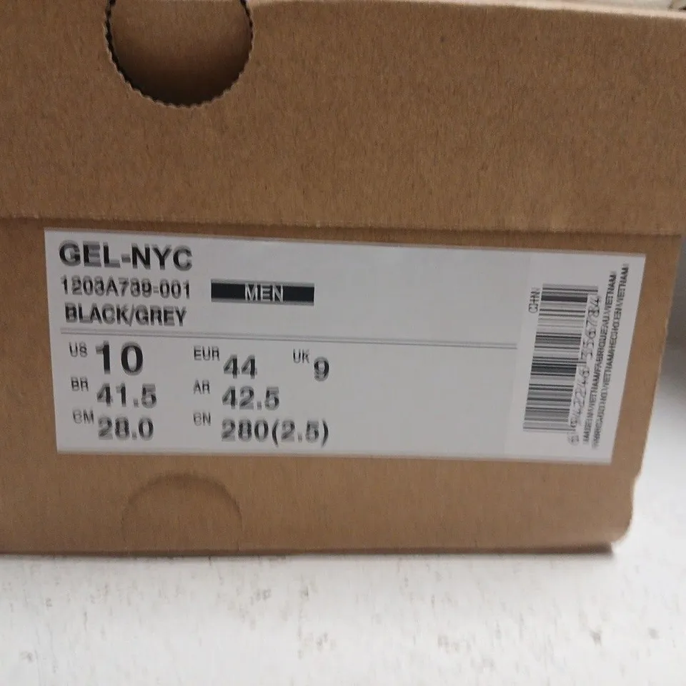 ASICS GEL-NYC MEN'S RUNNING SHOES – BLACK/GREY, UK 9