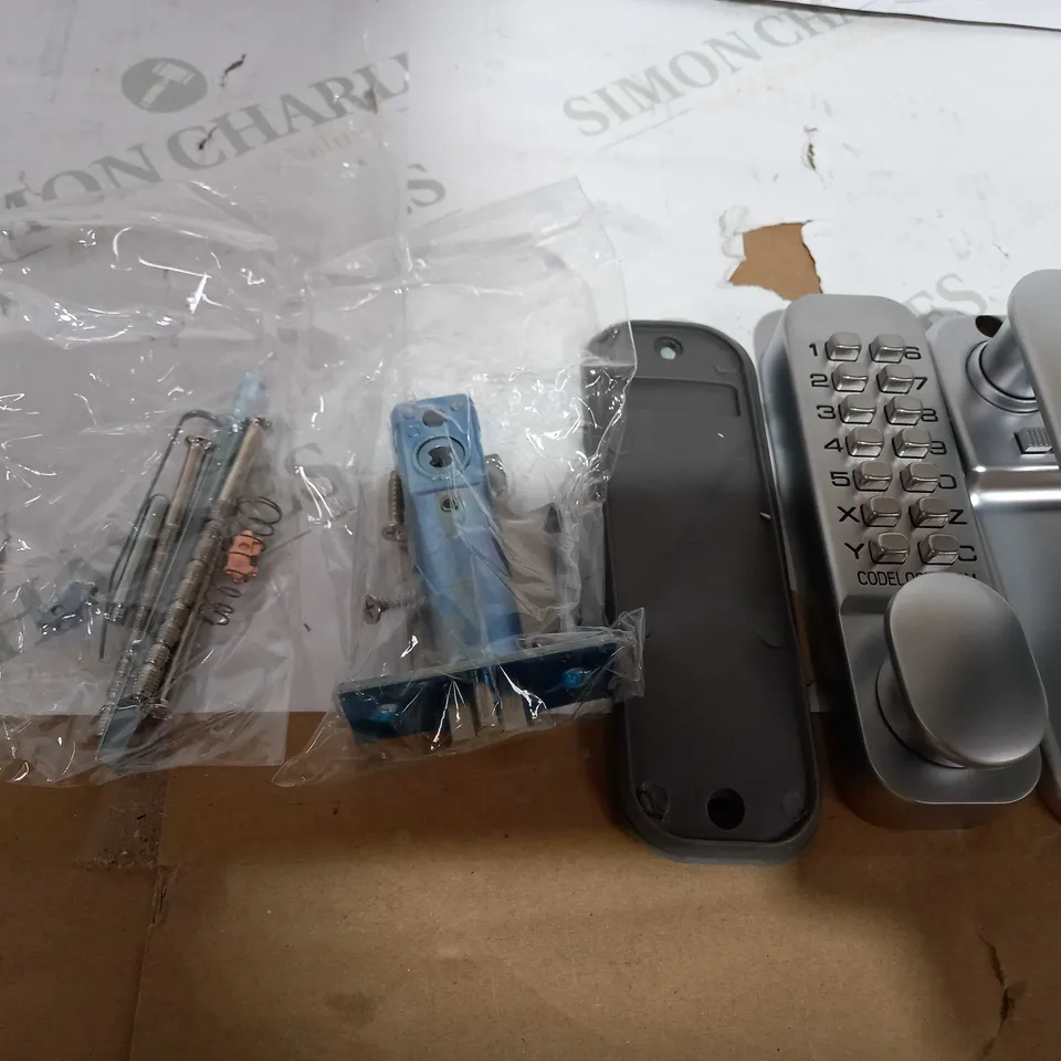 CODELOCKS MECHANICAL DEADLOCK WITH MORTICE LATCH SILVER