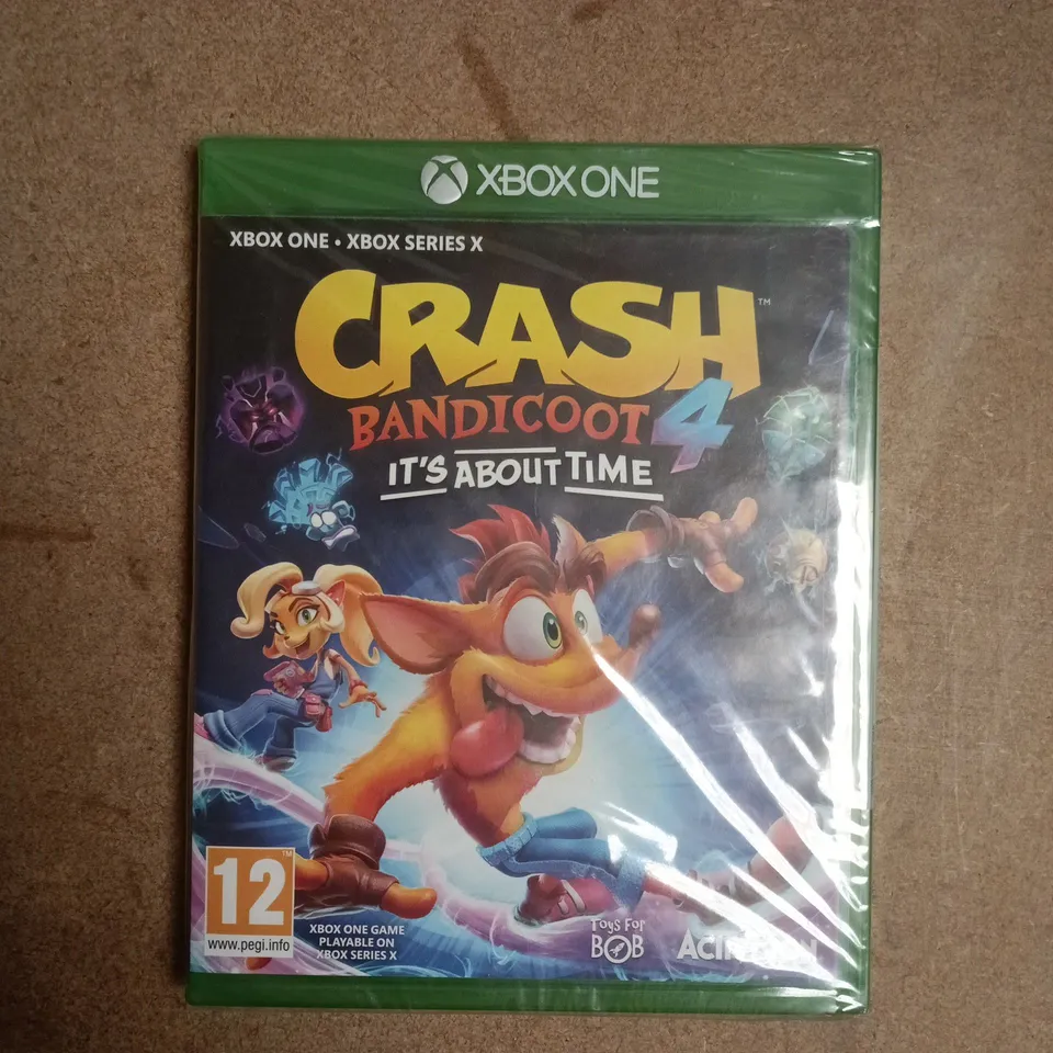 SEALED CRASH BANDICOOT 4 IT'S ABOUT TIME XBOX ONE VIDEO GAME