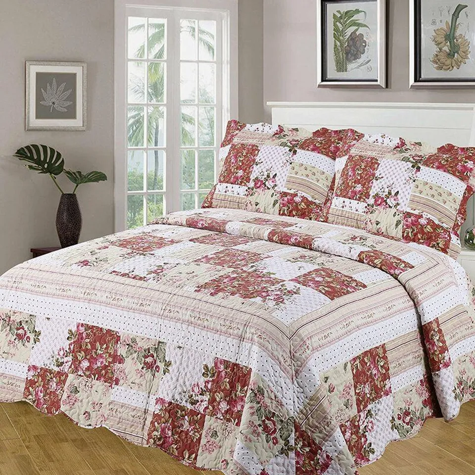 ILLINOIS BEDSPREAD SET WITH 2 PILLOWS