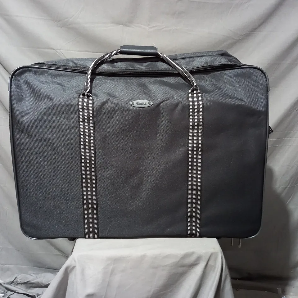 EAGLE WHEELED COLLAPSIBLE LUGGAGE BAG IN BLACK