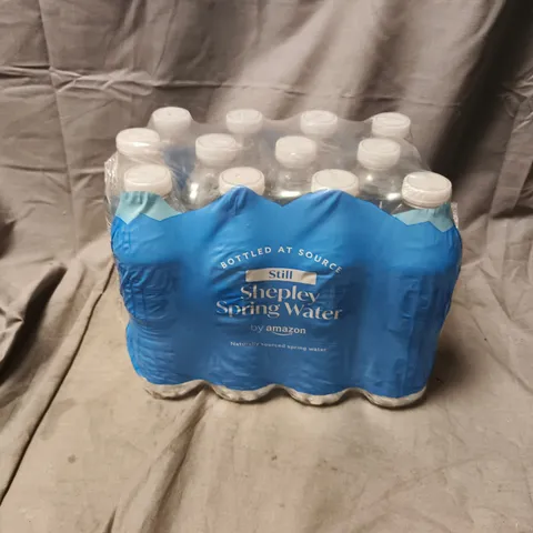 PACK OF 12 STILL SHEPLEY SPRING WATER BOTTLES – BOTTLED AT SOURCE