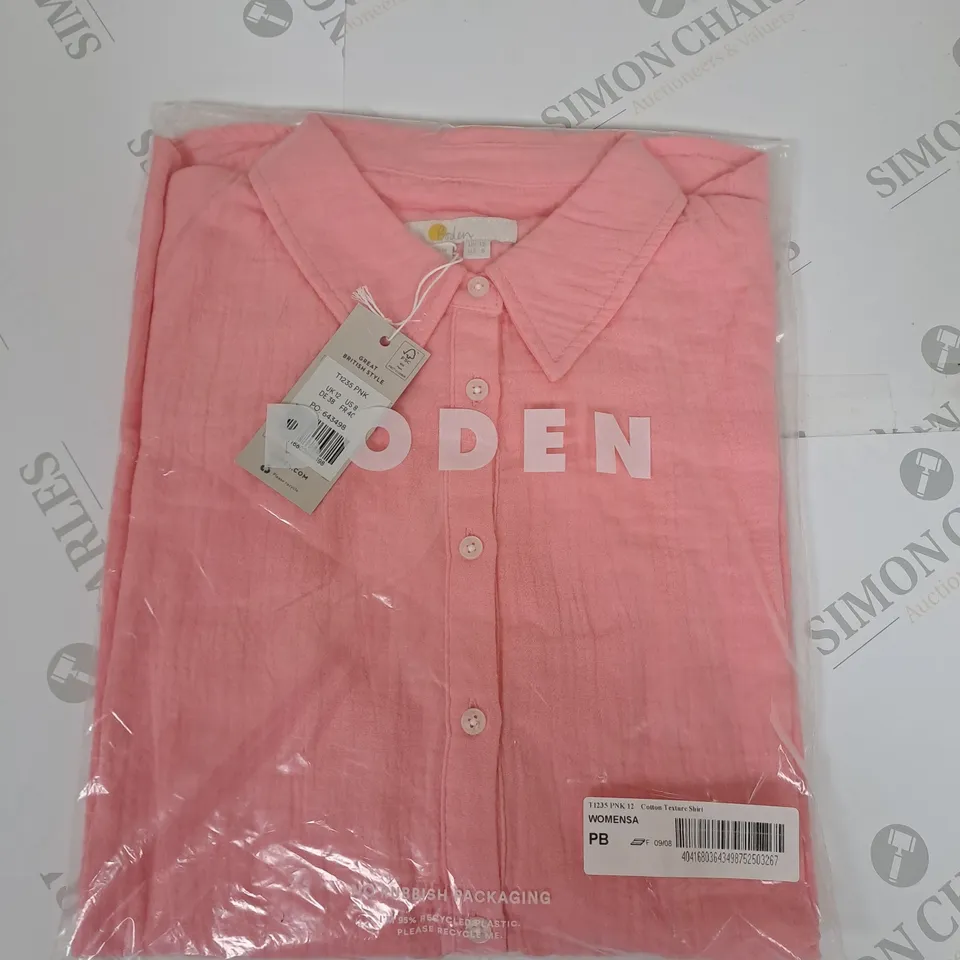 BAGGED BODEN BOTTON TEXTURE SHIRT SIZE 12