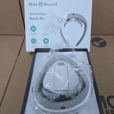 BLISS & BEYOND 3D INTELLIGENT NECK MASSAGER – BOXED 
