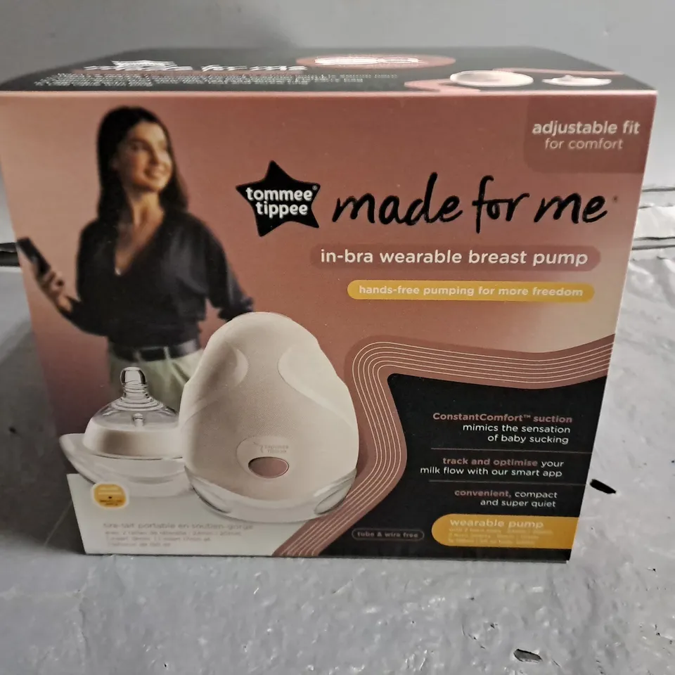 BOXED TOMMEE TIPPEE MADE FOR ME IN-BRA WEARABLE BREAST PUMP