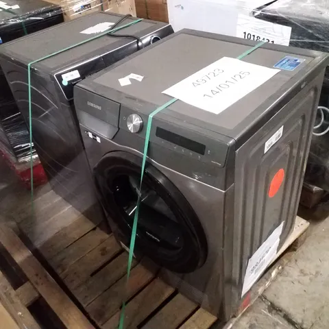 SAMSUNG SERIES 5+ HEAT PUMP TUMBLE DRYER AND HAIER FREESTANDING WASHER DRYER IN GRAPHITE