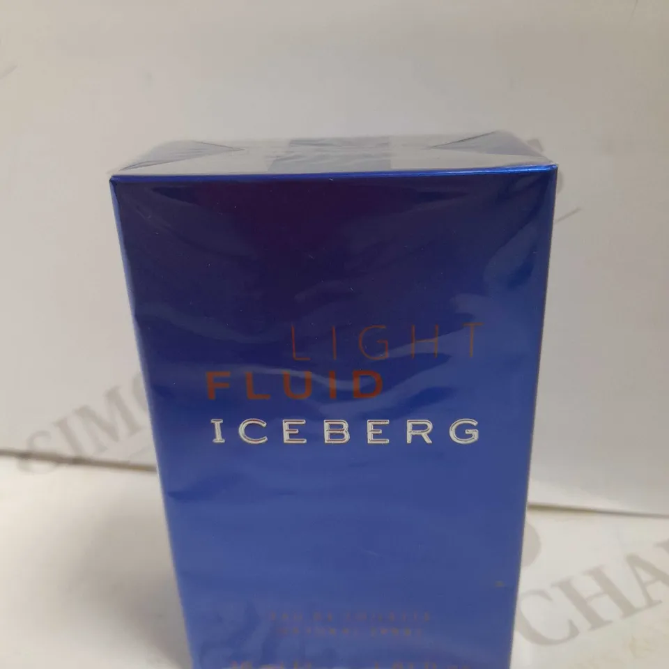 BOX OF APPROX 40 SEALED LIGHT FLUID ICEBURG EAU DE TOILETTE NATURAL SPRAY 30ML  