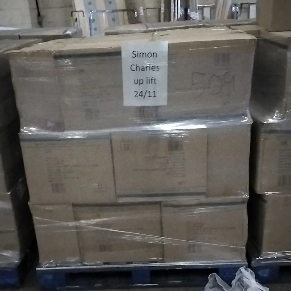 PALLET OF APPROXIMATELY 30 X BOXES OF BRAND NEW GEORGE HOME 500ML MINT CERAMIC CLIP LID JARS - 24 JARS PER BOX 