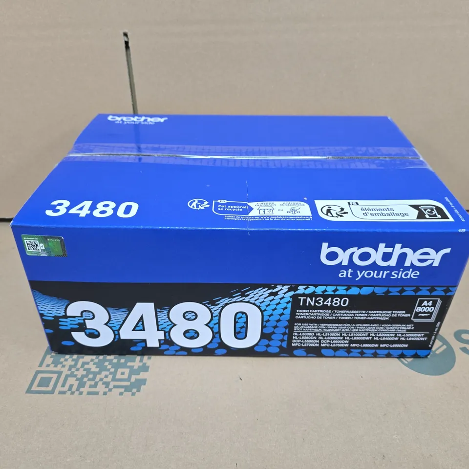 BROTHER TN-3480 TONER CARTRIDGE – BLACK (BOXED)