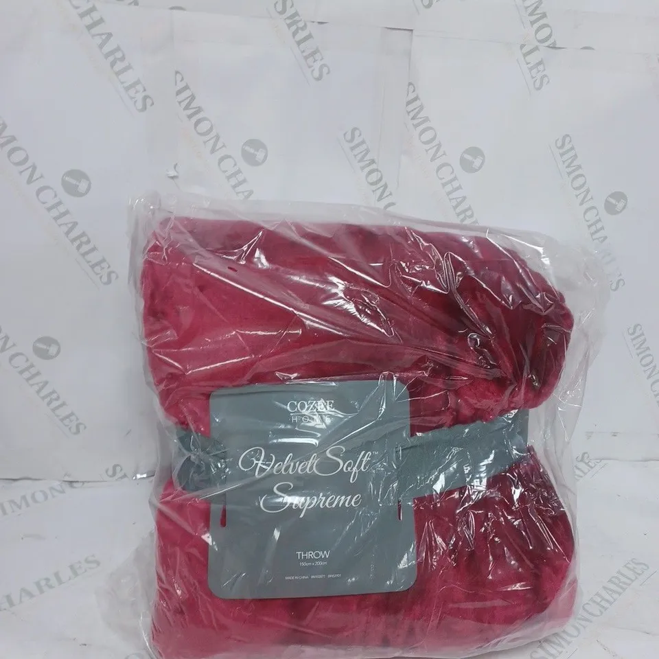 COZEE HOME VELVETSOFT SUPREME THROW 150CM X 200CM