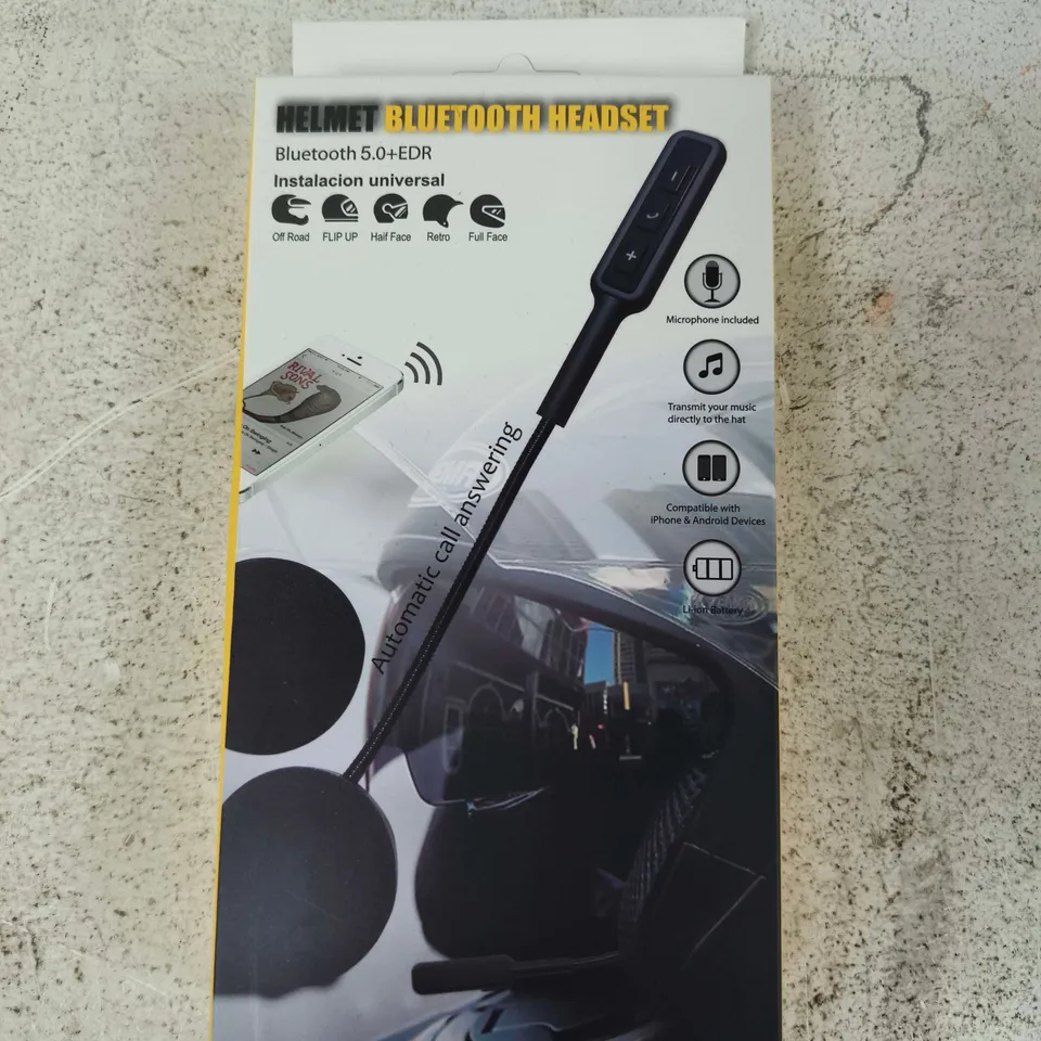 HELMET BLUETOOTH HEADSET – UNIVERSAL FIT