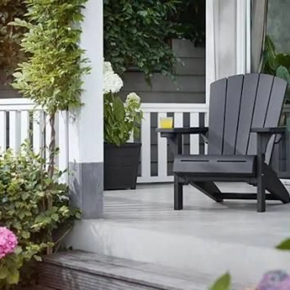 BOXED KETER ALPINE ADIRONDACK CHAIR - GRAPHITE